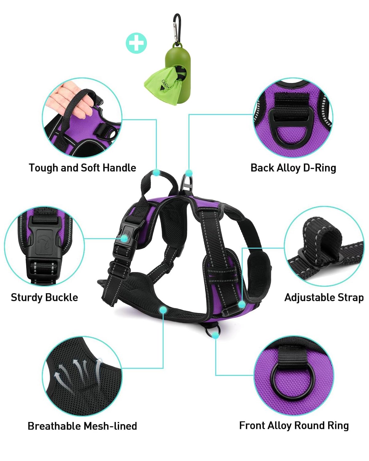 Joytale quick-release buckles simplify easy on-off wearing.