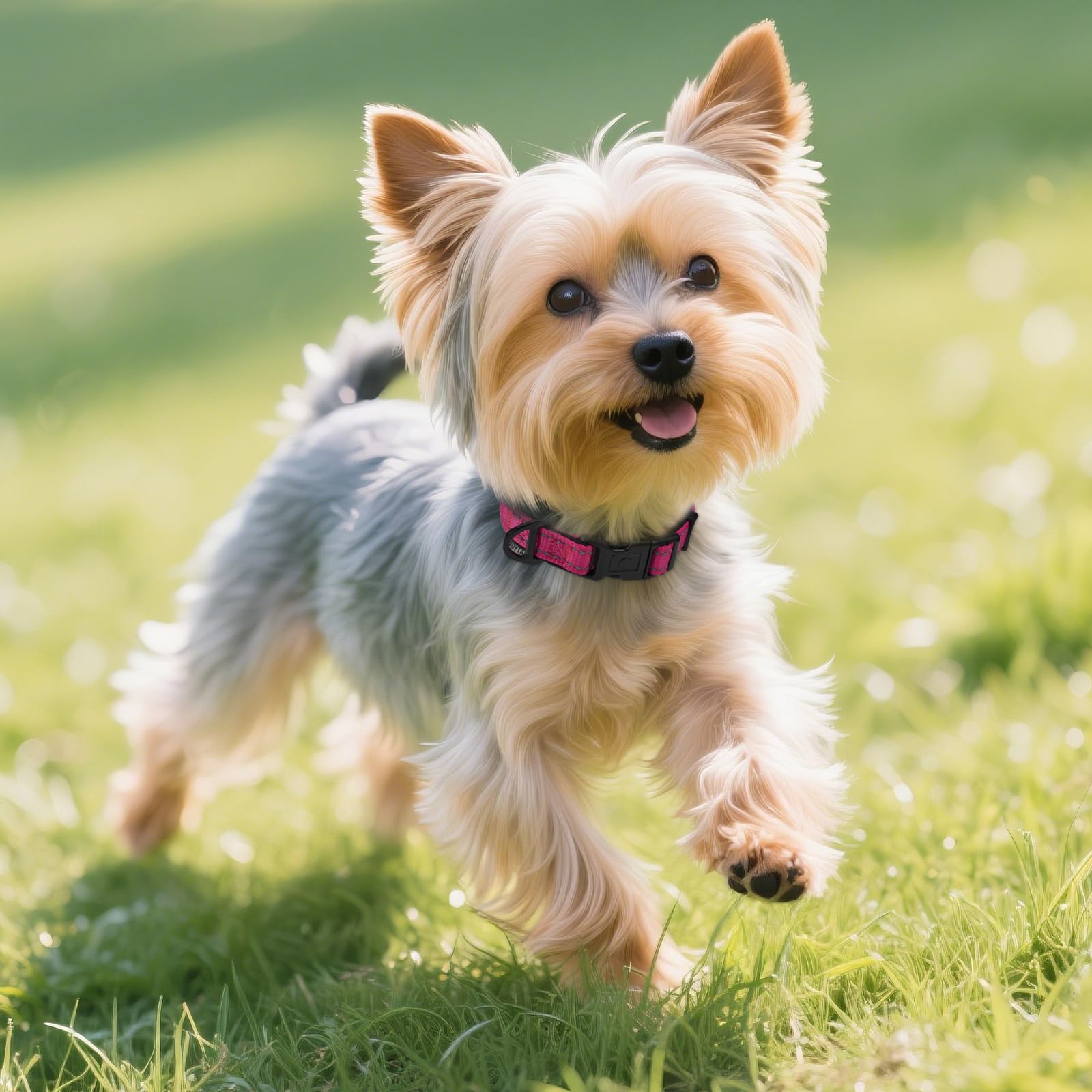 Joytale reflective dog collar metal D-ring for secure leash attachment.