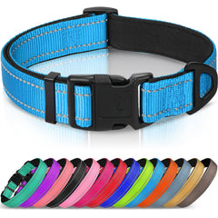 Joytale Reflective Dog Collar with neoprene padding for comfortable daily wear.