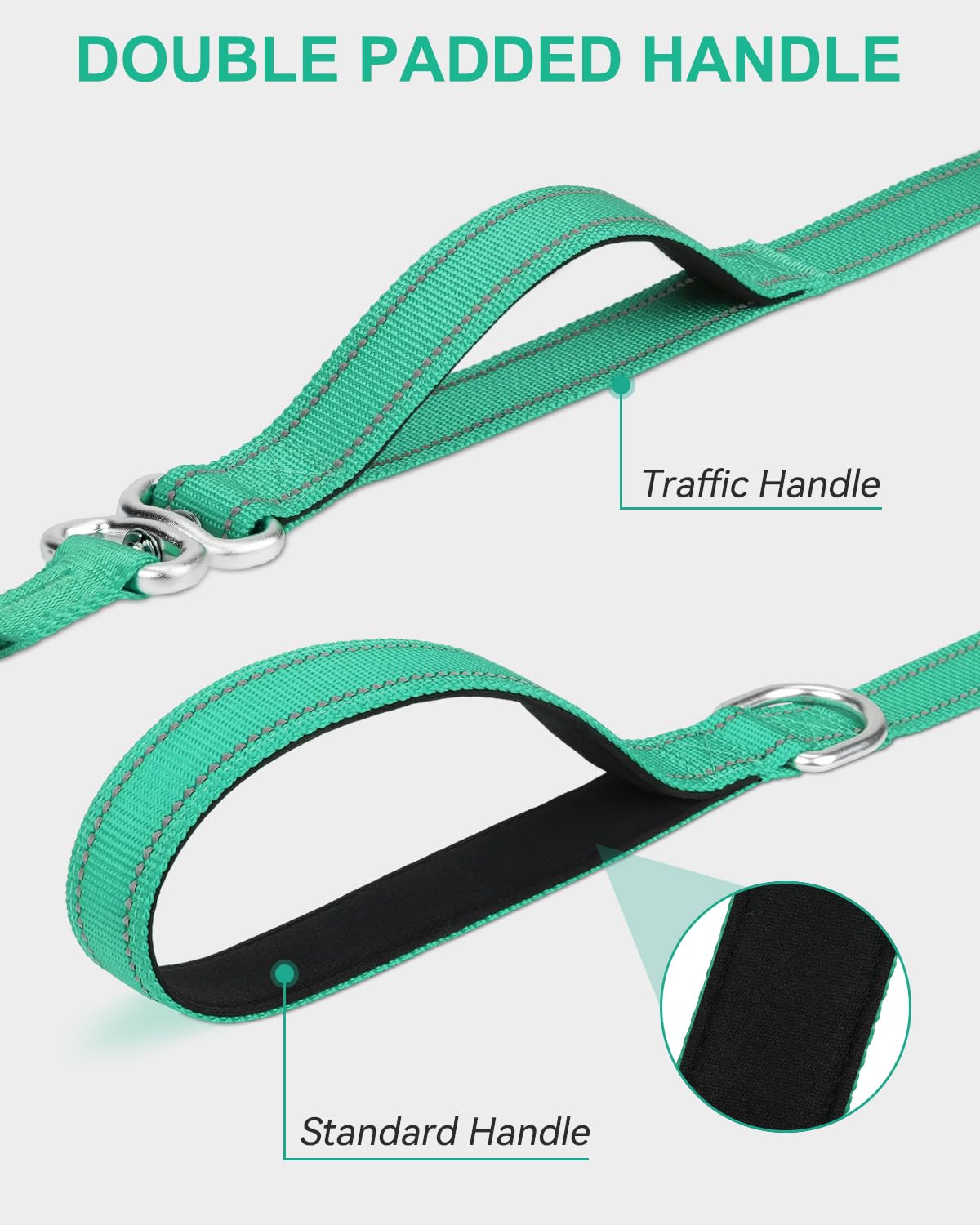 Joytale traffic-handle slip lead aids precise training and leash guidance in busy areas.