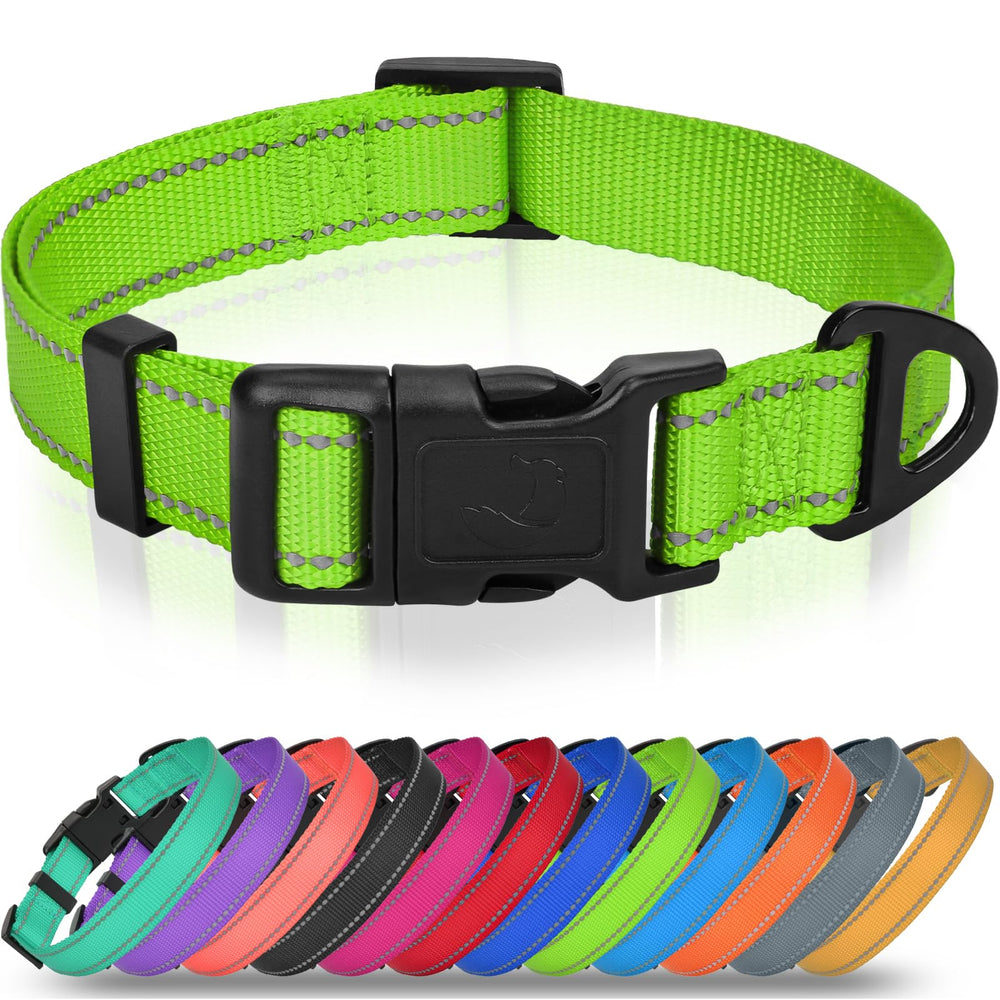 Joytale small dog collar closeup buckle demonstrates quick-release convenience for easy on off