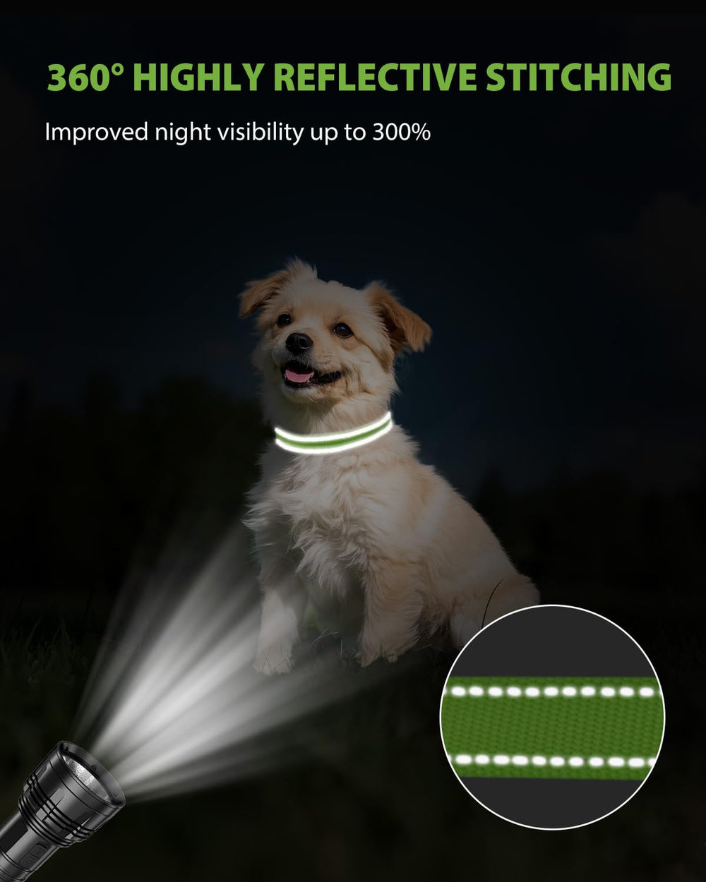 Joytale nylon collar texture closeup conveys lightweight comfort against sensitive skin