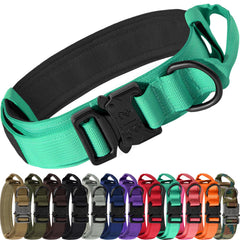 Joytale Tactical Collar with Handle shows rugged nylon for secure control during walks.
