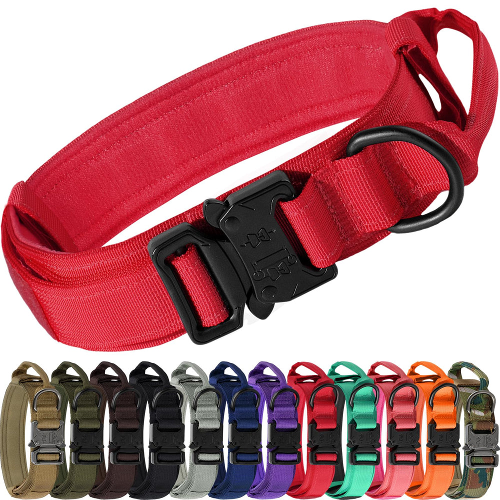 Joytale tactical dog collar with handle for secure control during walks