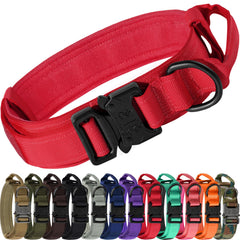 Joytale tactical dog collar with handle for secure control during walks