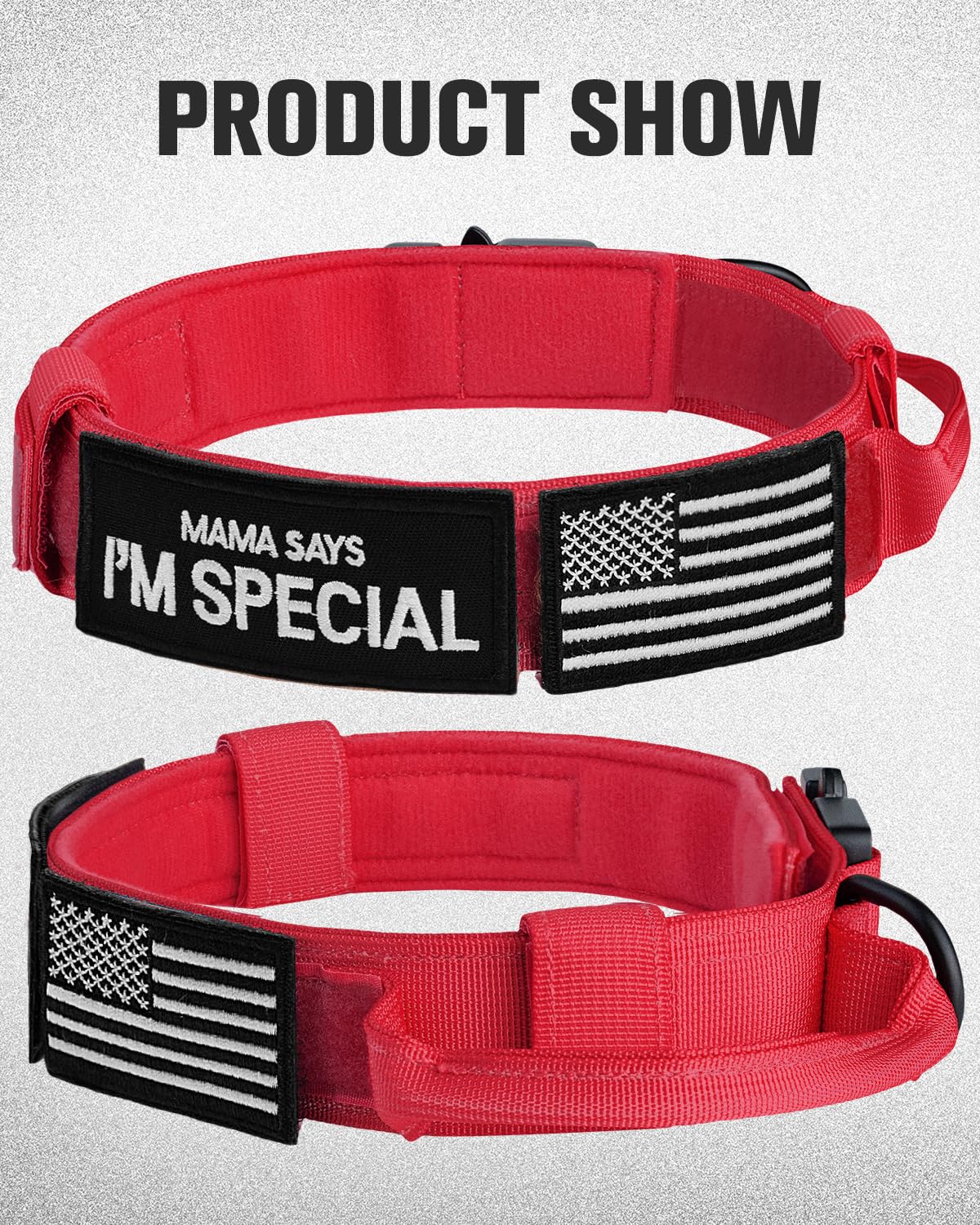 Joytale collar features 1000 Denier nylon for lasting durability