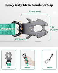 Joytale tactical leash with dual handles for comfortable grip during long walks.