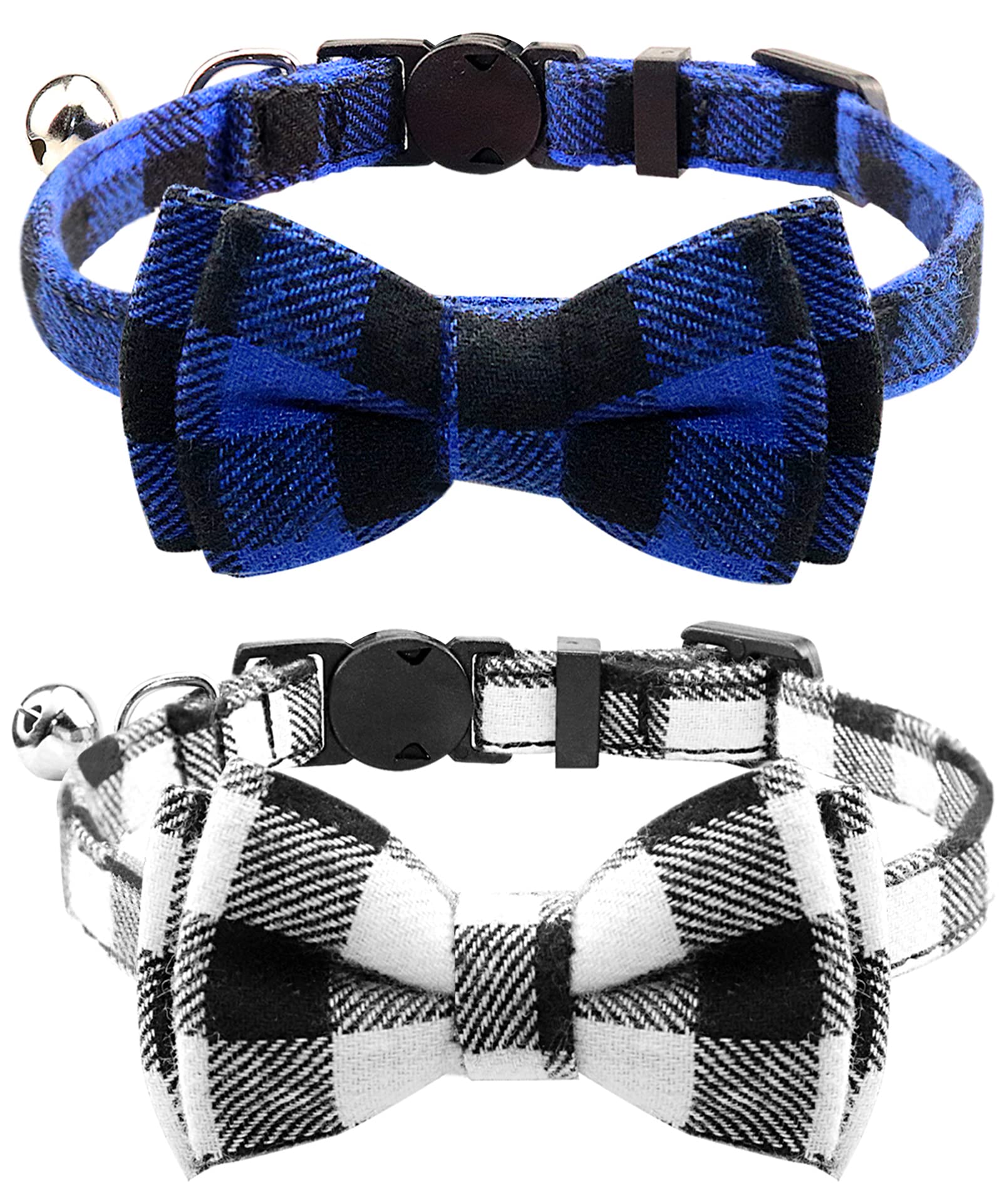 Joytale upgraded plaid cat-collar design for stylish daily wear.