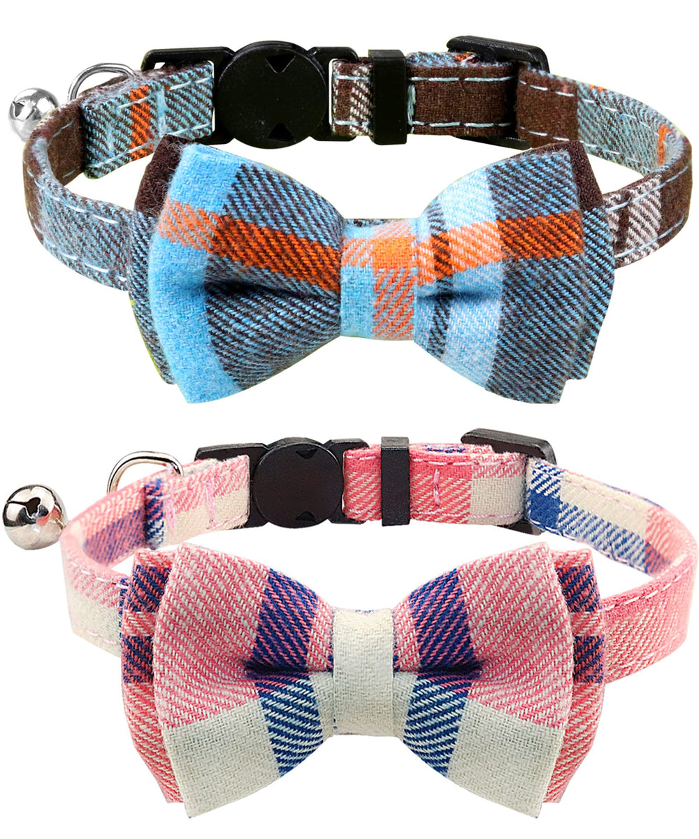 Joytale upgraded cat collar with bells in haze blue offers soft daily-wear comfort
