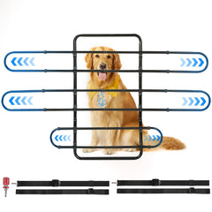 JOYTUTUS dog car barrier in full view showing back seat separation and visibility