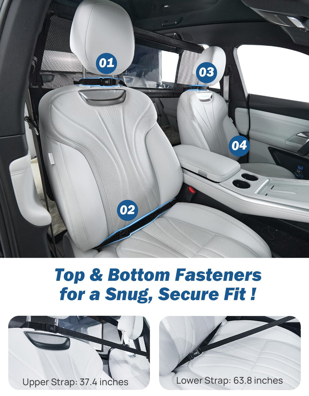 JOYTUTUS easy-install barrier requires no tools for quick installation.