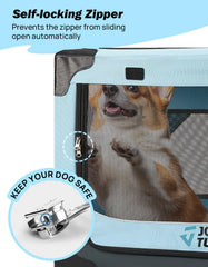 JOYTUTUS sturdy steel-frame crate for reliable safety and shape retention.