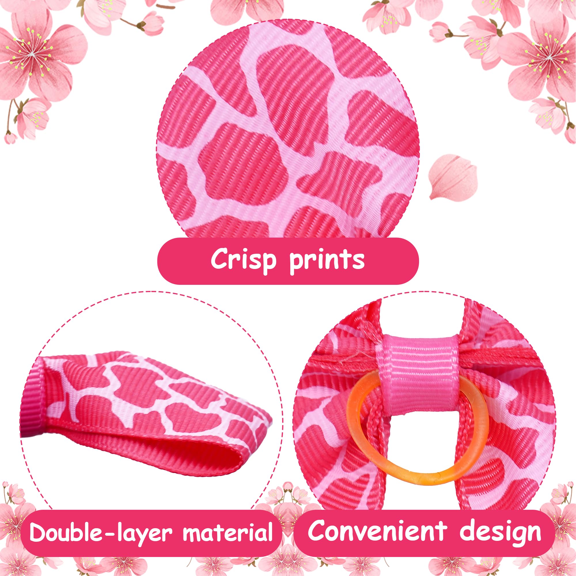 JpGdn 4-inch pink bow for large dogs enhances photoshoots and outings.