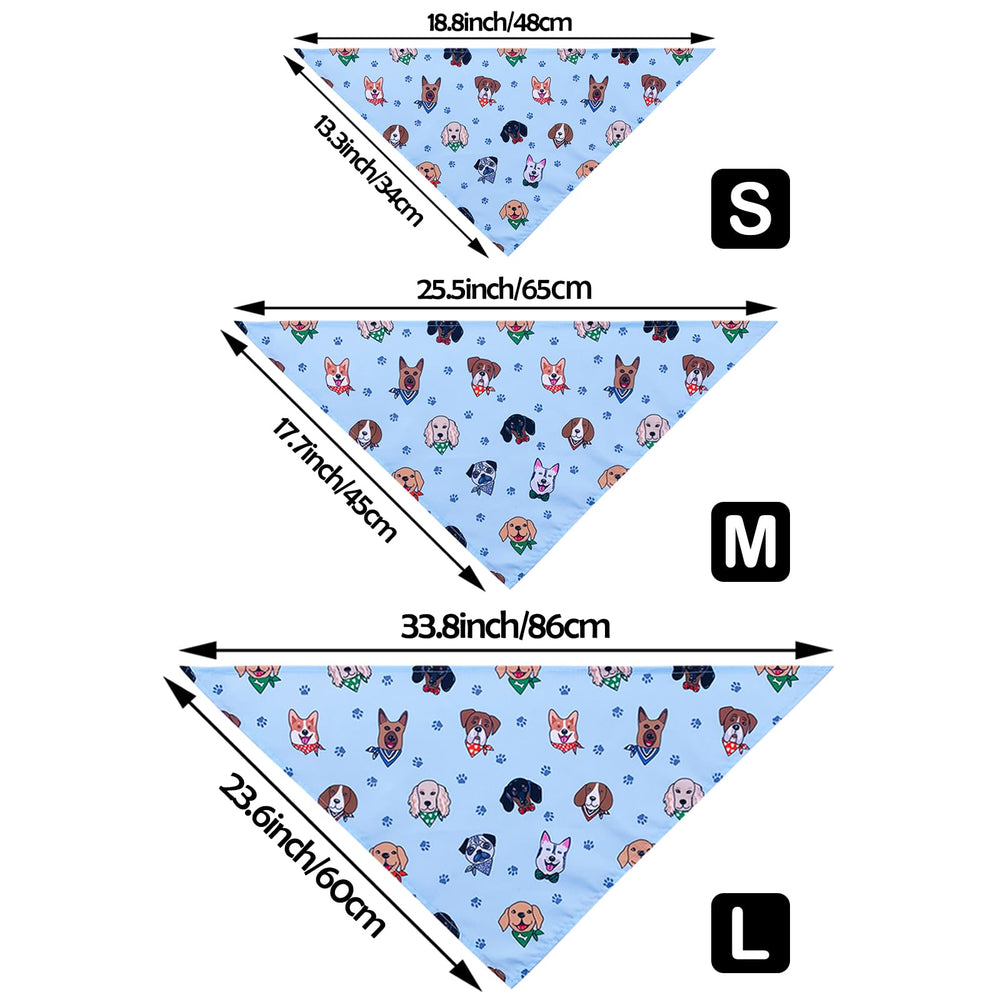 JpGdn paw-print bandana set adds bold colors to walks
