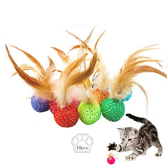 JpGdn cat color rainbow flutter balls showing vibrant visuals for engaging indoor play