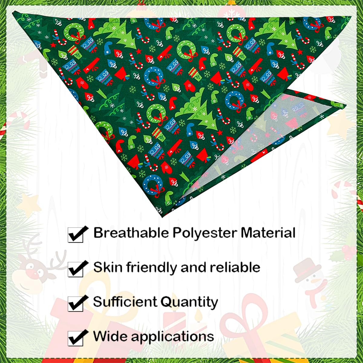 JpGdn elk pattern bandana enhances seasonal photo shoots and family outings