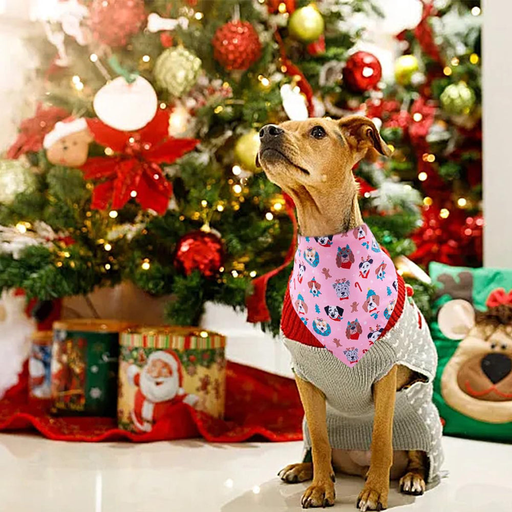 JpGdn plaid pattern bandana coordinates with holiday outfits and pet accessories