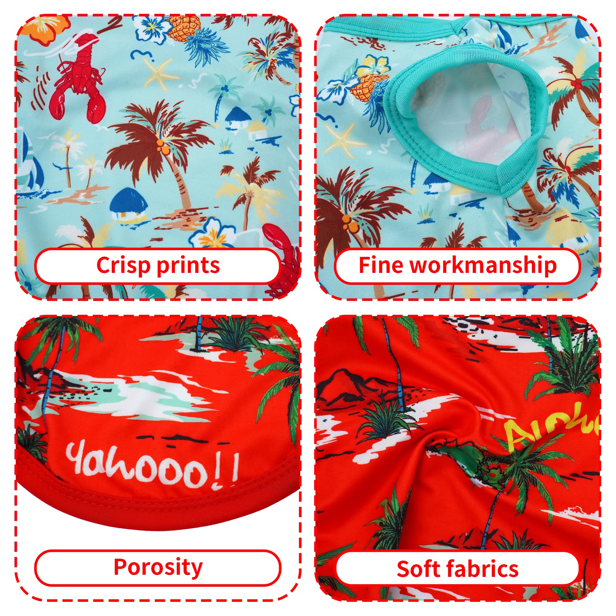 JpGdn Hawaiian dog shirt size chart image helps pick the correct fit