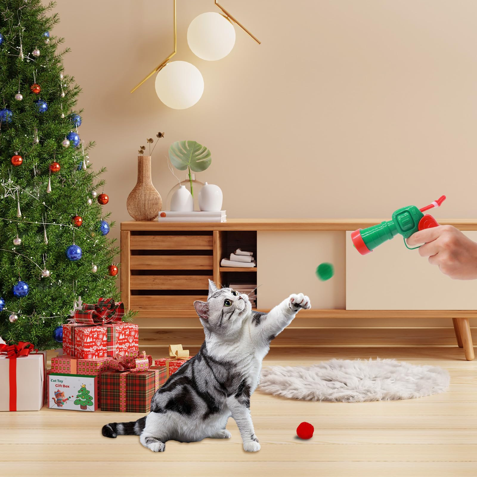 JPTECY cat toys in indoor play session promoting interactive bonding