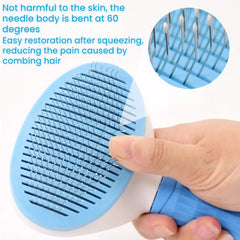 JRKOETY stainless-steel pins loose fur removal gentle on skin.