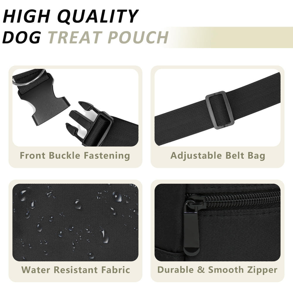 JRQCSJY roomy interior holds leash, water bottle, phone, and snacks