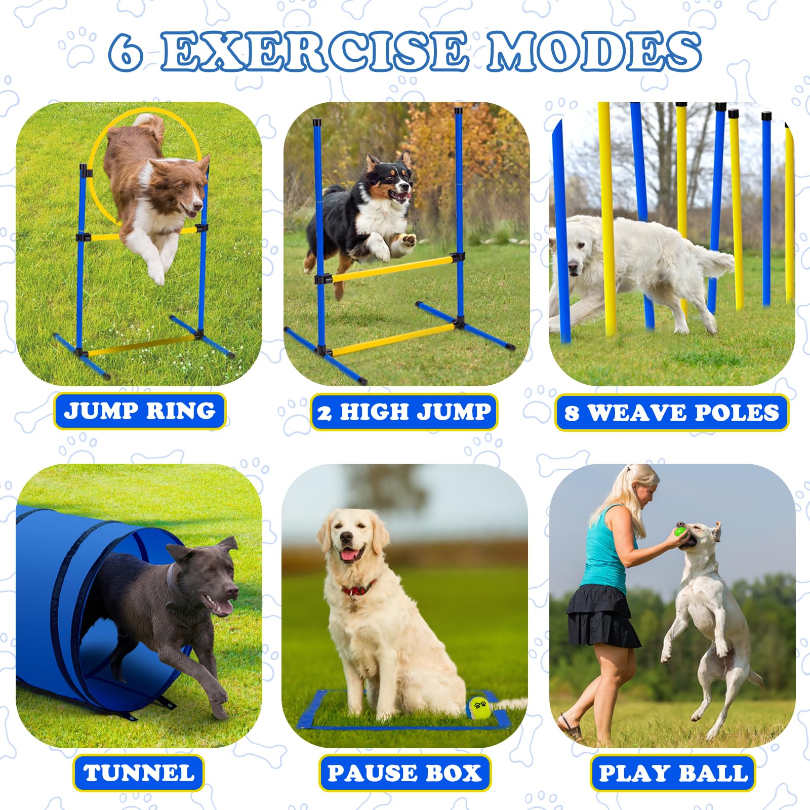 JRUICFDY weave poles for precision weaving practice.