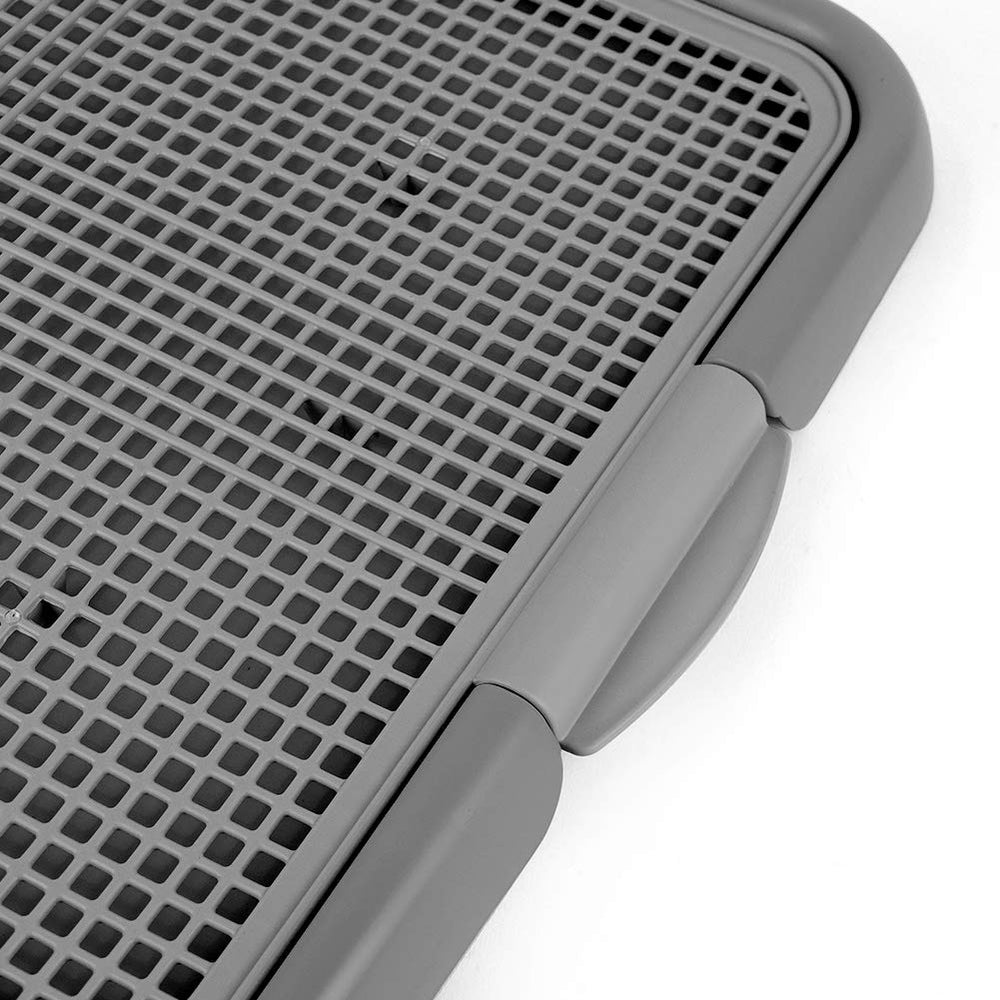 JRVT mesh training toilet two-plate frame stays sturdy during playful puppy use.