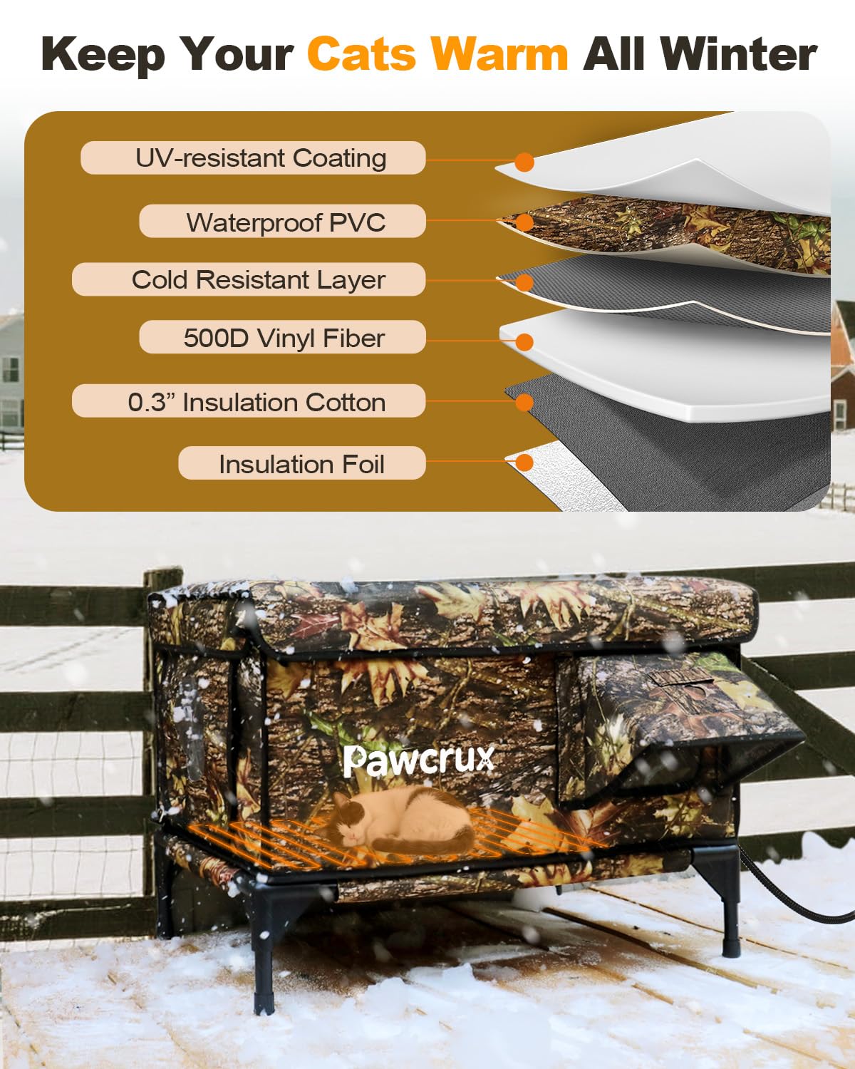 JLSAME waterproof shell exterior supports wind and rain resistance.