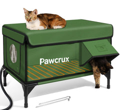 JLSAME weatherproof heated cat house exterior for outdoor winter shelter