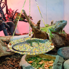 Jspupifip cotton reptile hammock texture shows soft cotton material and natural colors.