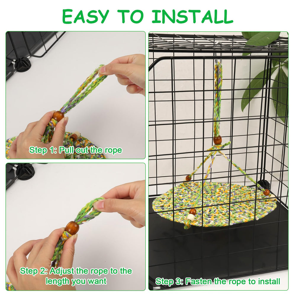 Jspupifip reptile hammock easy hanging setup highlights simple cage installation.