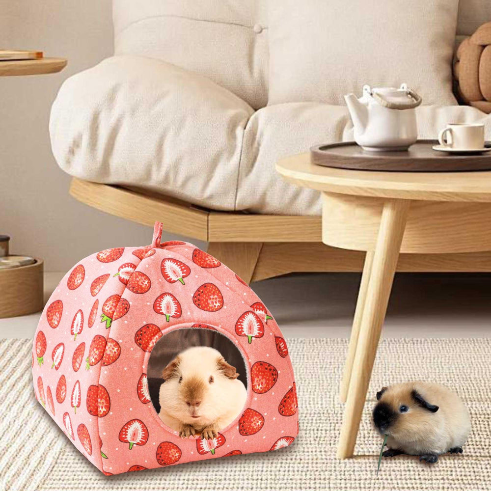 JSPYFITS bright strawberry print adds cheerful decor when unused.