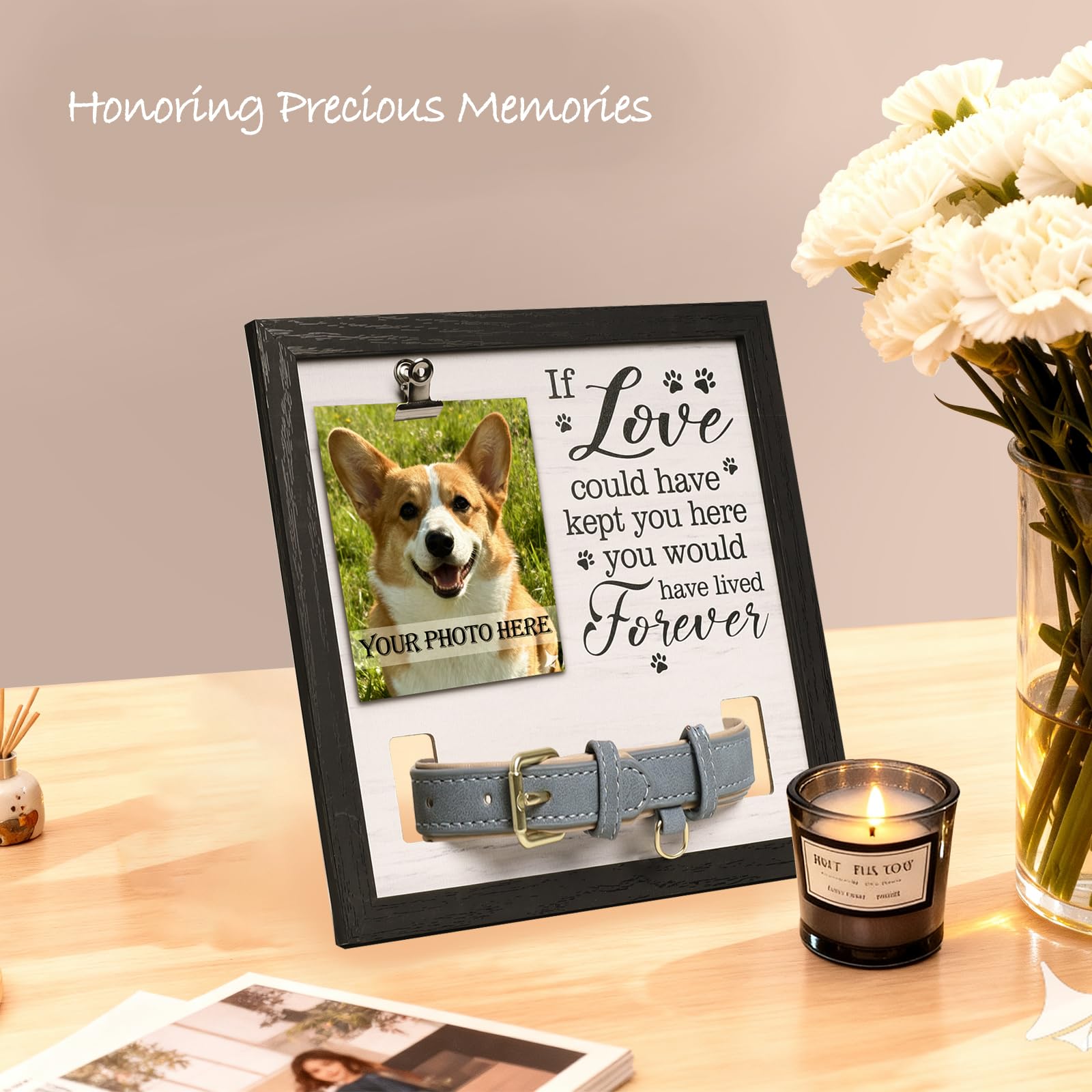 JSSTEM pet memorial frame gift-ready design for pet lovers