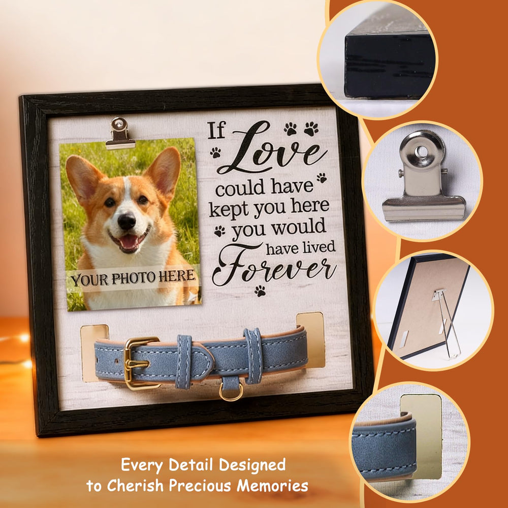 JSSTEM pet memorial frame wood detail highlighting eco-friendly craftsmanship
