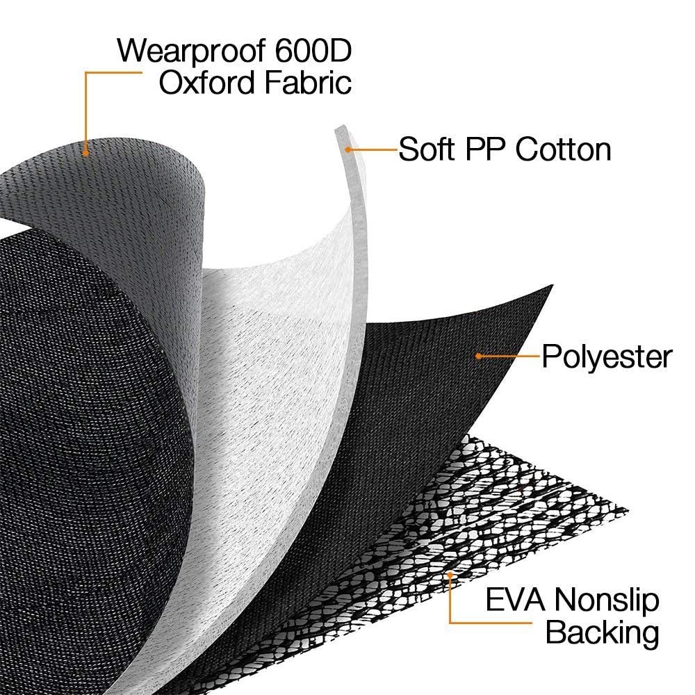 JSTHT black dog car seat cover protects interior for everyday travel