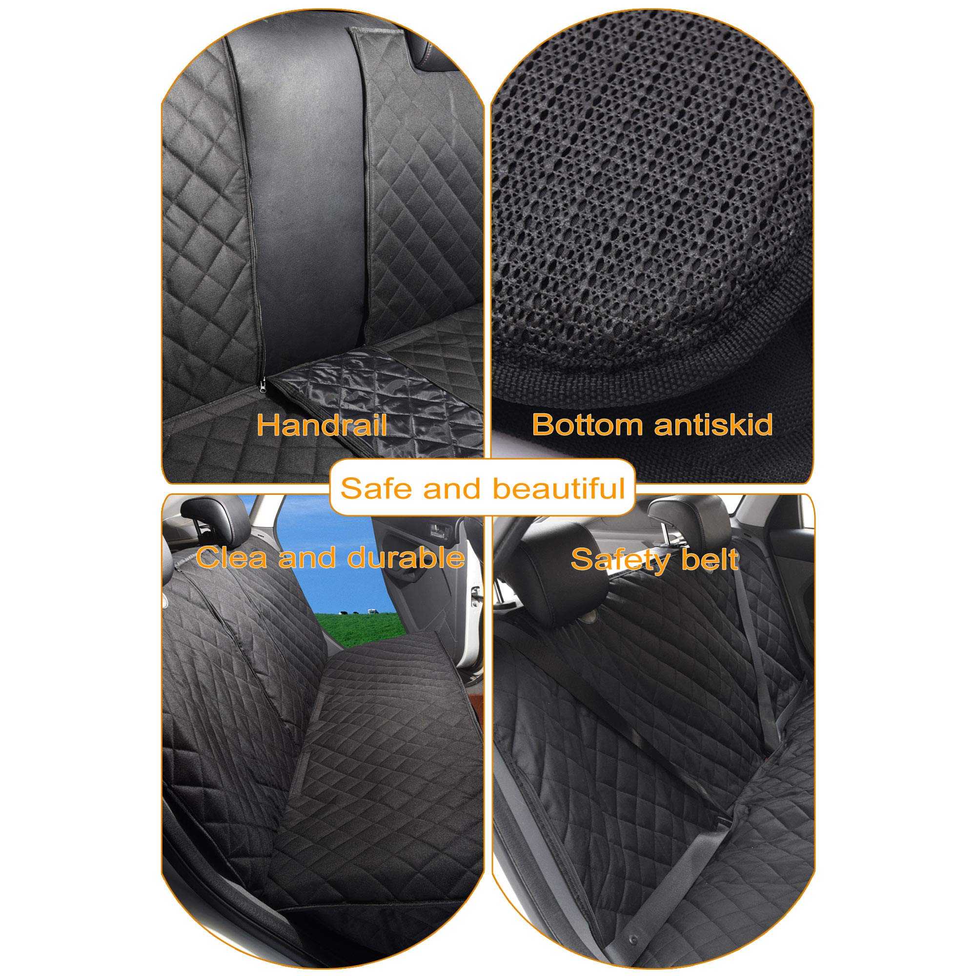 JSTHT Dog Seat Cover 52x48 inches fit for most vehicles illustration
