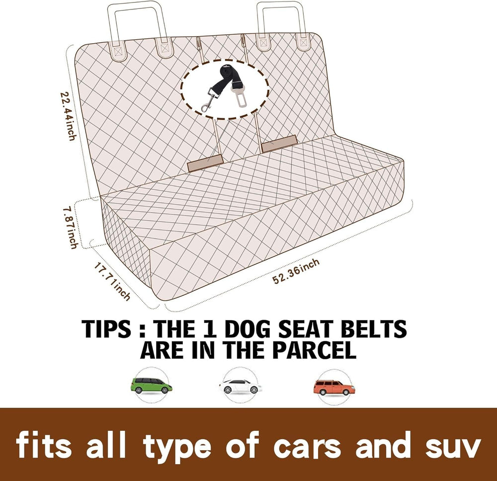 JSTHT Dog Seat Cover machine washable closeup for simple cleaning