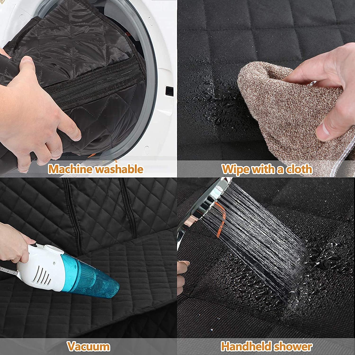 JSTHT back seat cover installs quickly with buckles and straps