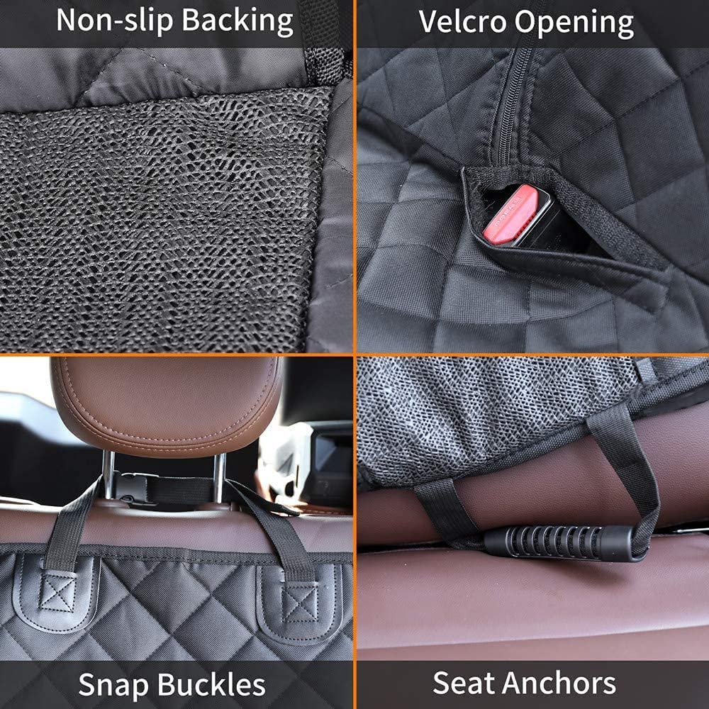 JSTHT universal back-seat cover in 52W x 48L fits cars, trucks, SUVs