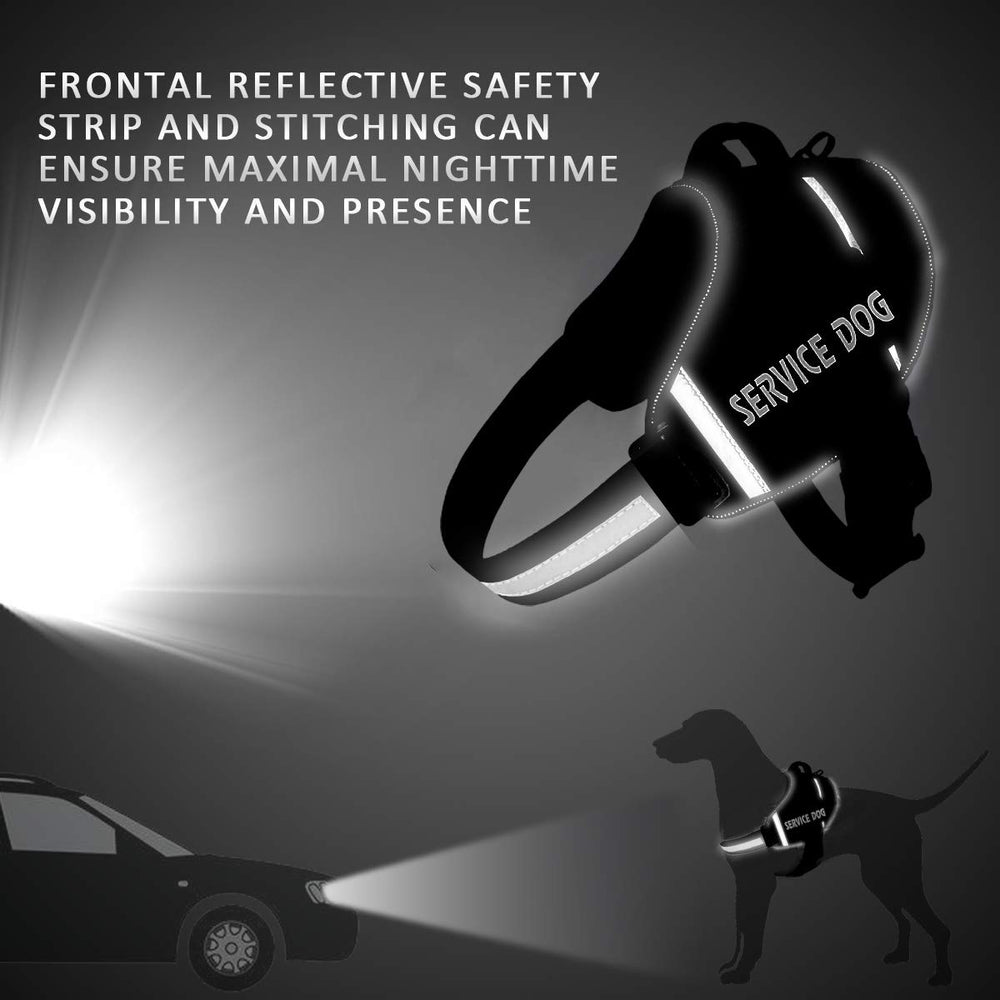 JSXD dog harness breathable nylon material keeps dogs cool during activity.
