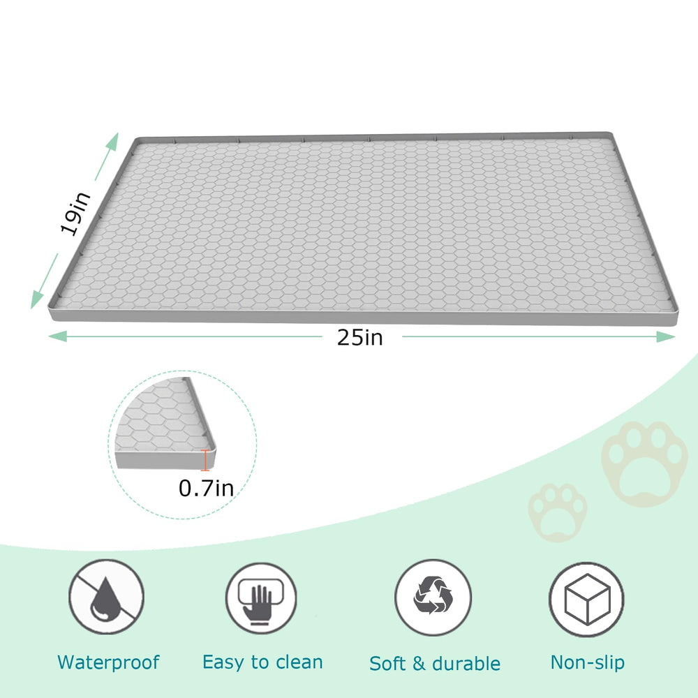 JSXZWOO cat litter mat food-grade silicone safe and durable for pets.