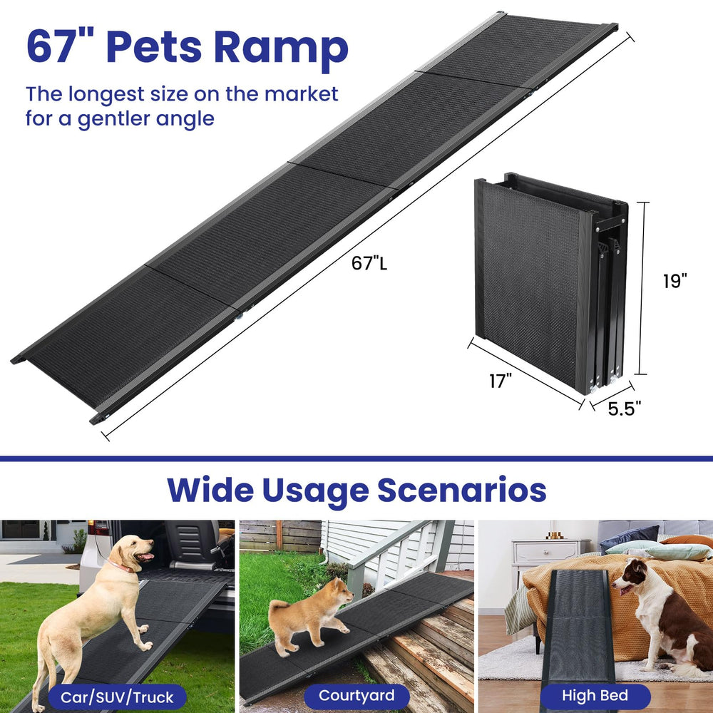 JTSIOV dog ramp trunk installation demonstrates secure attachment.