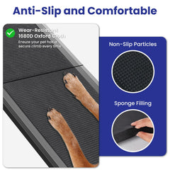 JTSIOV dog ramp supports up to 250 lbs for versatile use