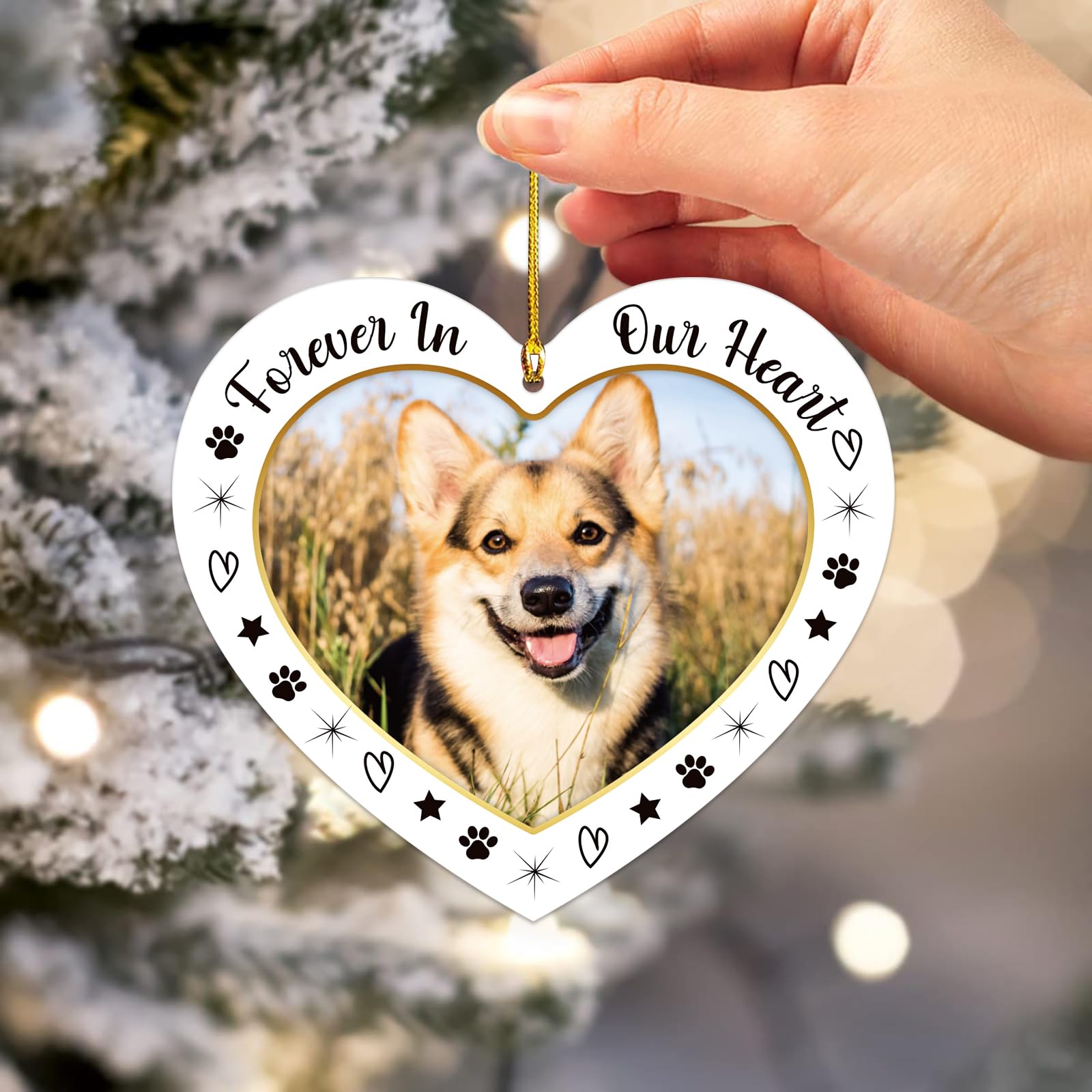 JUESMOS acrylic memorial ornament is sturdy and durable.