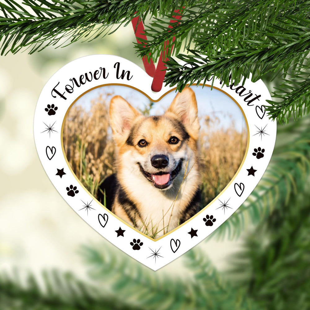 JUESMOS heart motif ornament for comforting remembrance during holidays.