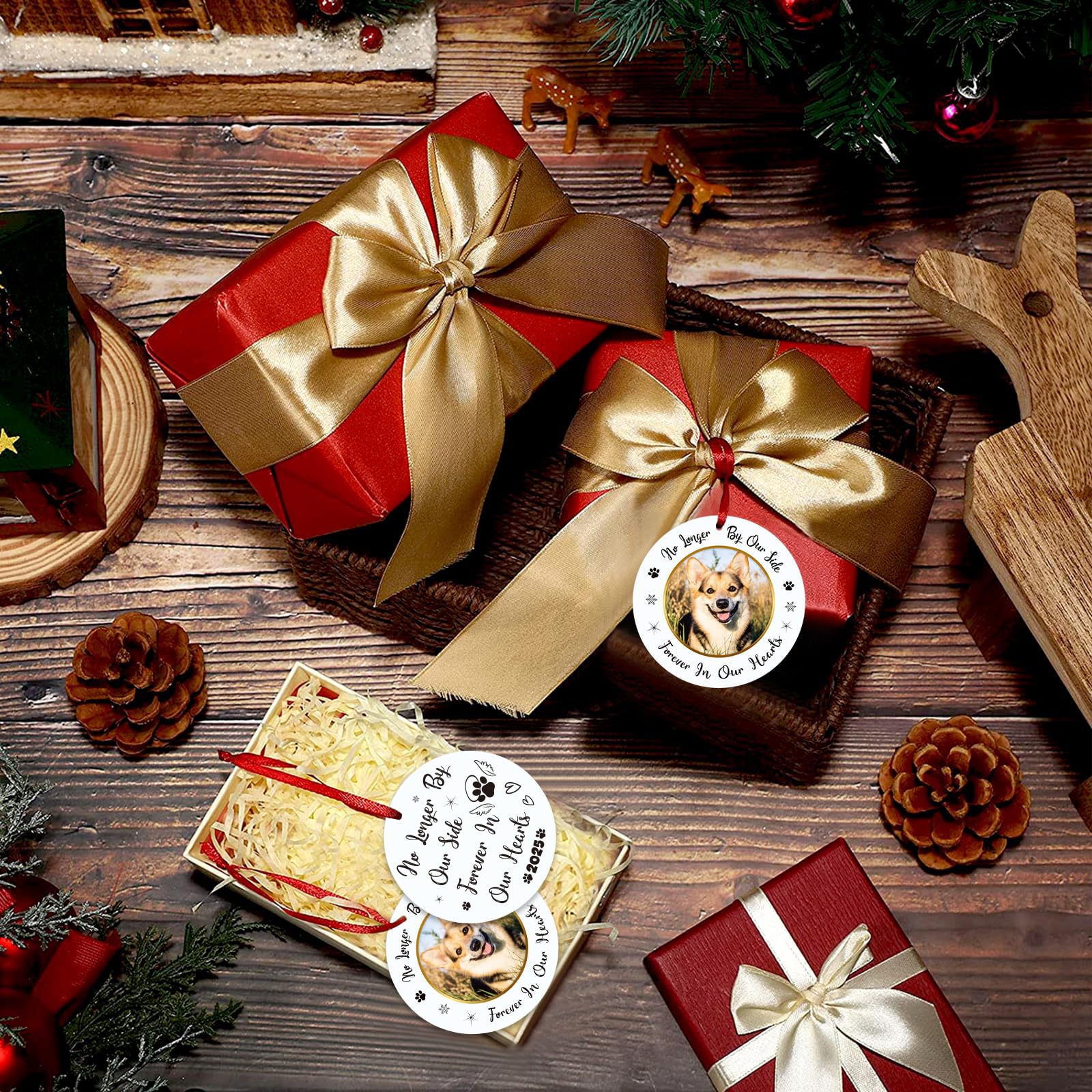 JUESMOS acrylic memorial ornament is durable and resistant to falls.