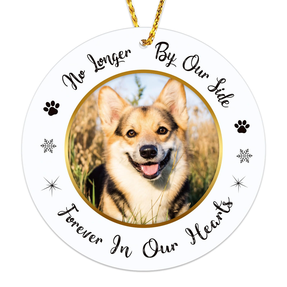 JUESMOS dog memorial ornament makes a thoughtful condolence gift.