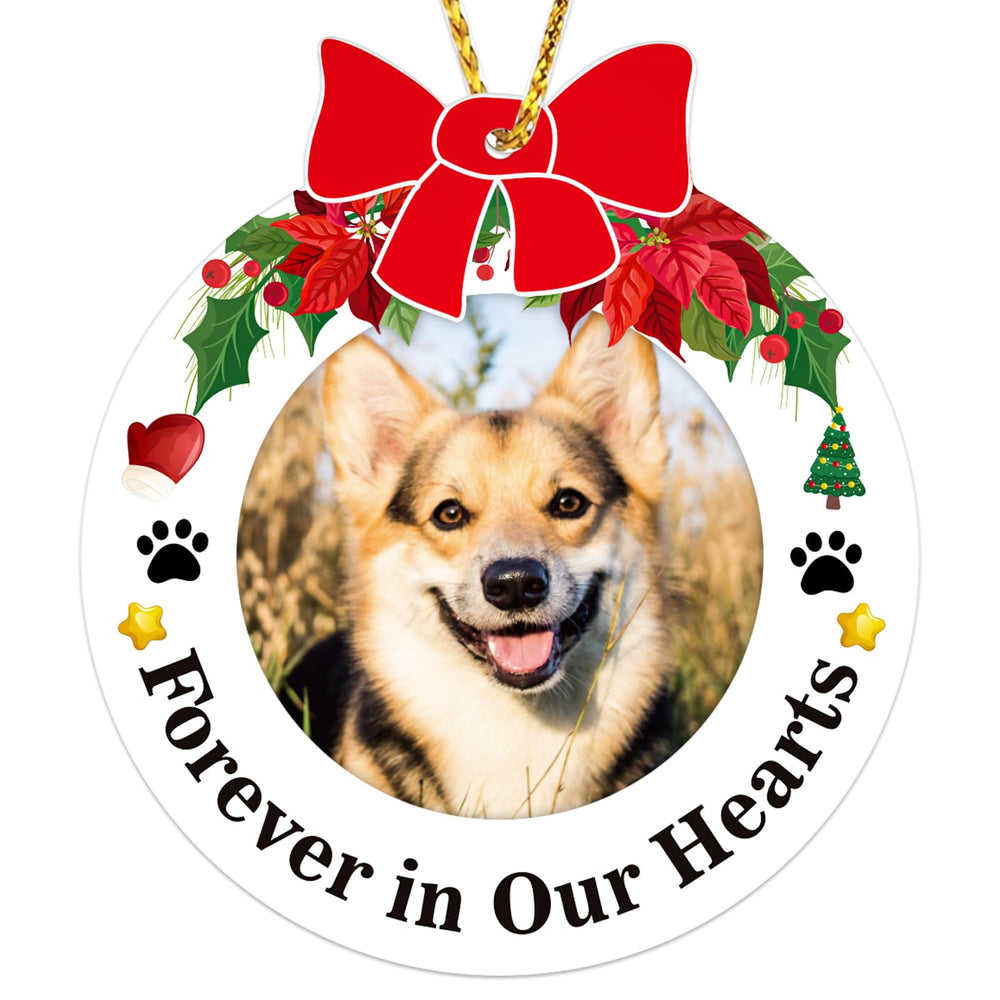 JUESMOS dog memorial ornament for Christmas tree decoration offers a comforting memory during the holidays.