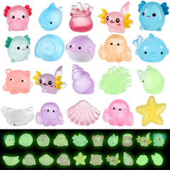 Juexica mini ocean resin whale glow-in-the-dark figure for aquariums