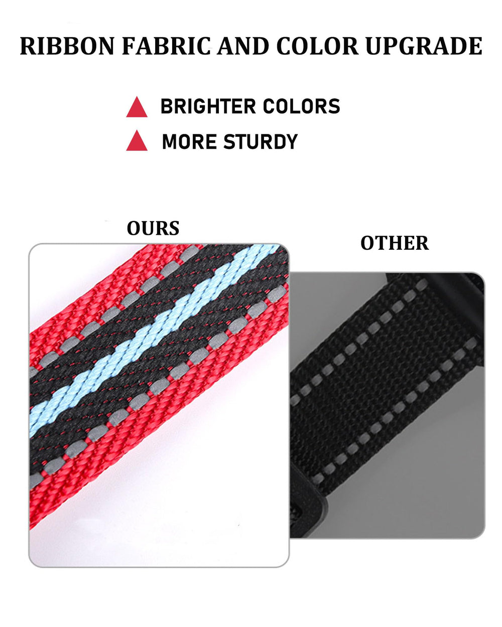 JUFOO No Pull harness reflective strip enhances night safety during walks